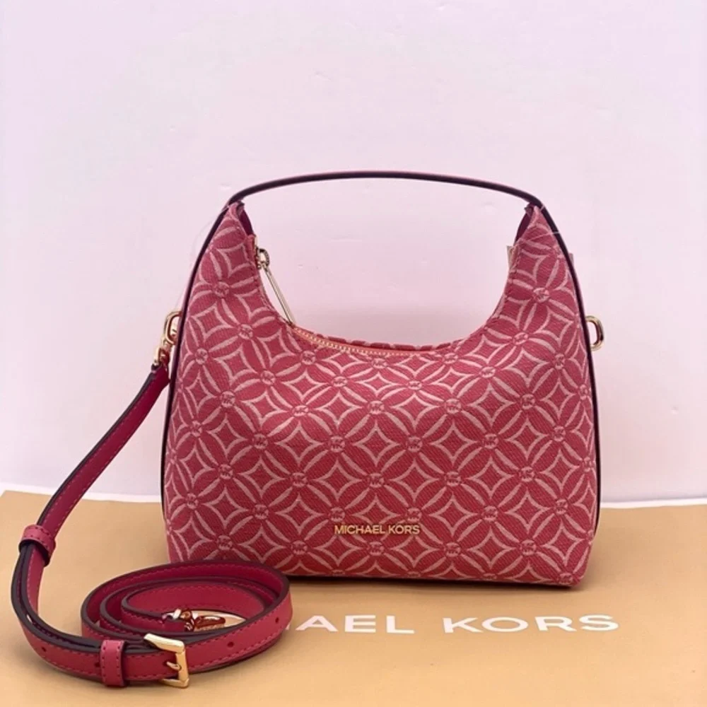 Michael Kors Ember Small Shoulder Crossbody Bag MK Light Berry Multi